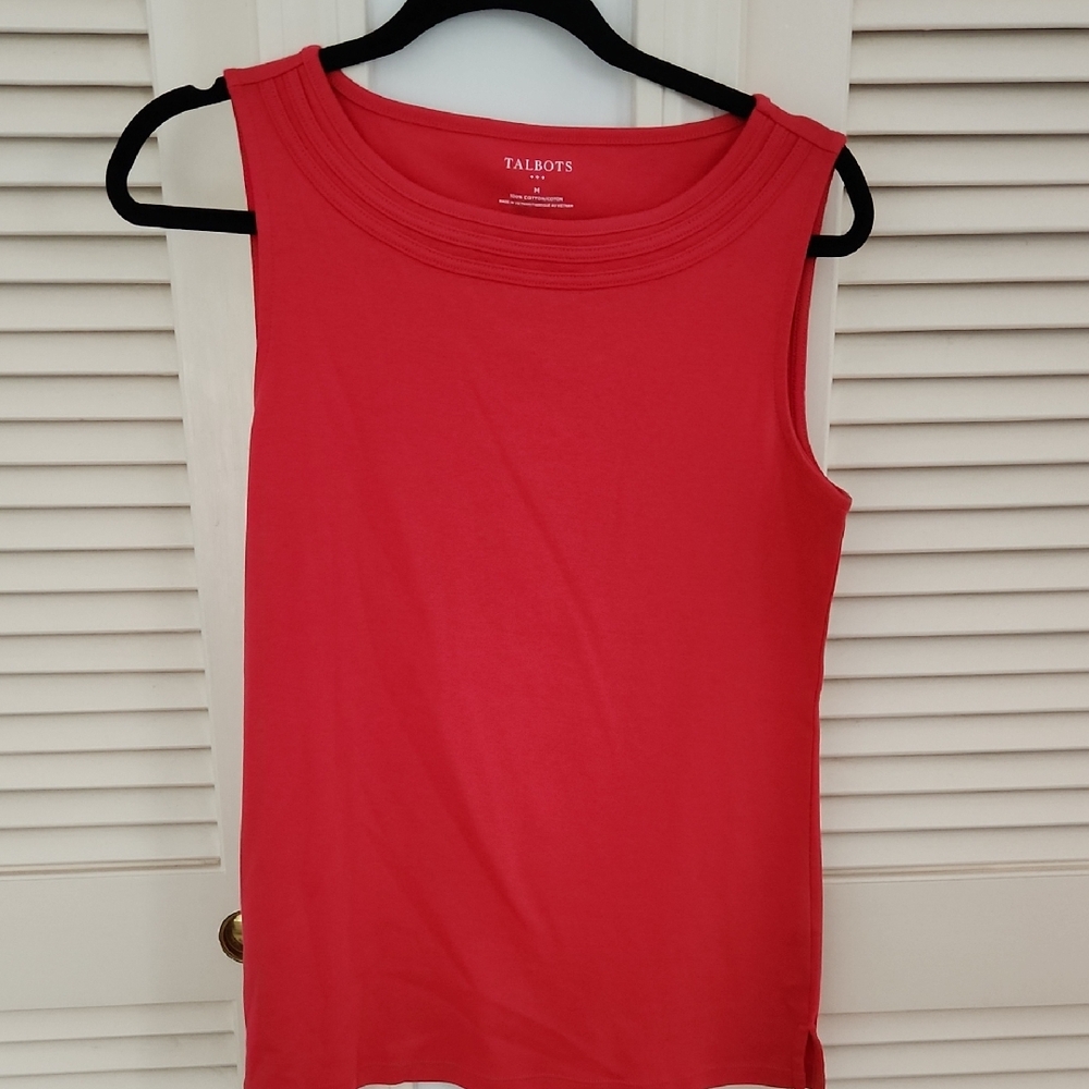 Talbots Red Sleeveless Tank Top